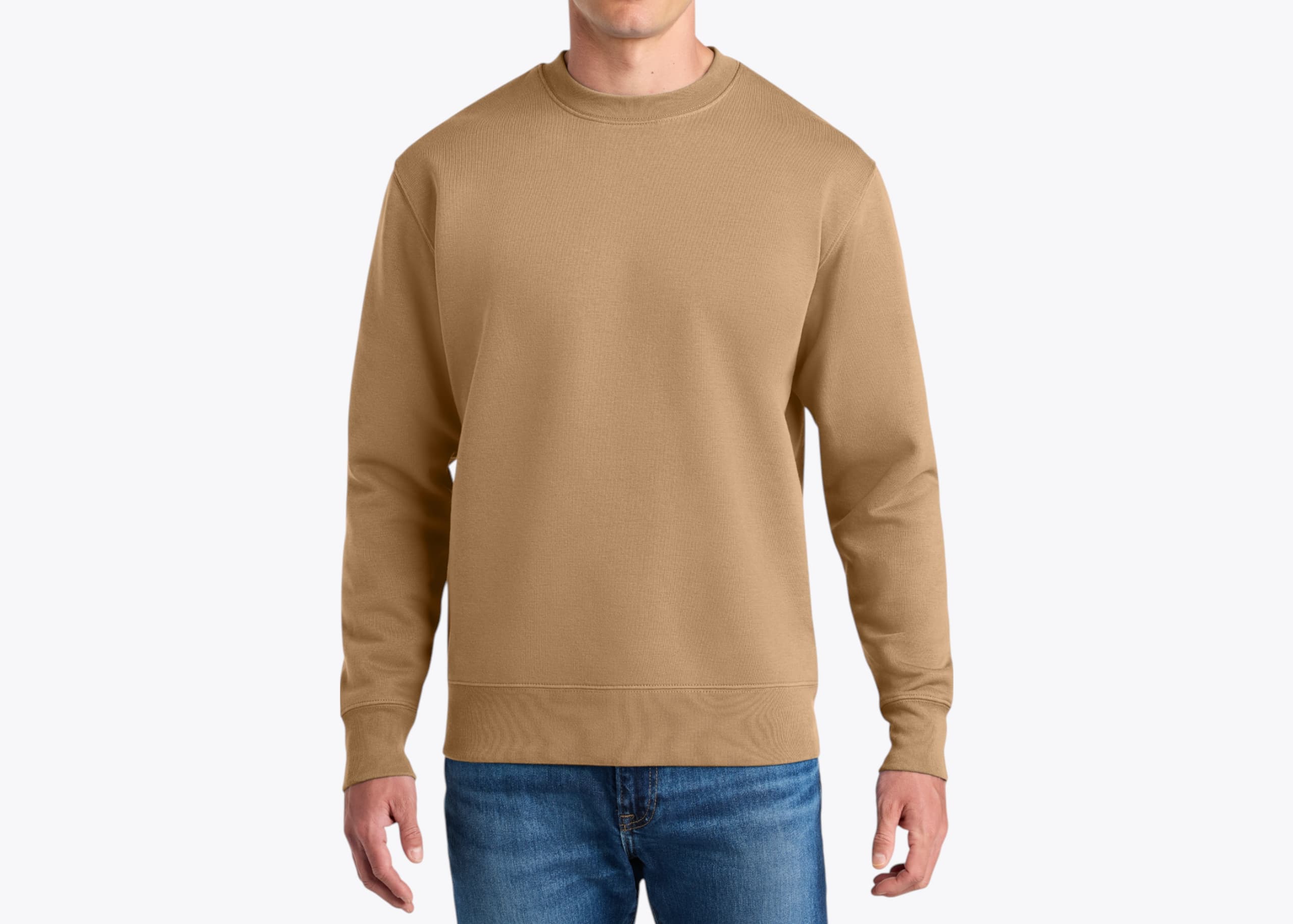 Stanley/Stella SXU004 Changer 2.0 Crewneck Sweatshirt in Latte (size:medium, view:front)